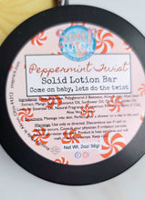 Load image into Gallery viewer, Peppermint Twist Solid Lotion Bar
